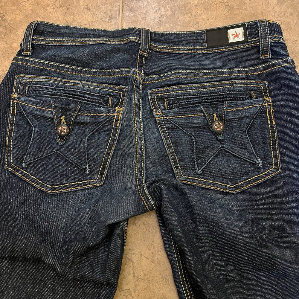 Peoples‎ Liberation Jeans Designer Bootcut Jeans Womens Size 26 Star Pockets